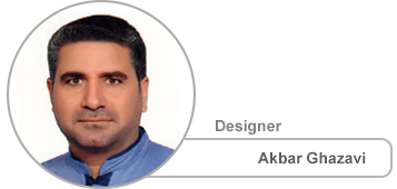 Akbar Ghazavi, Erfan International Tile Company designer